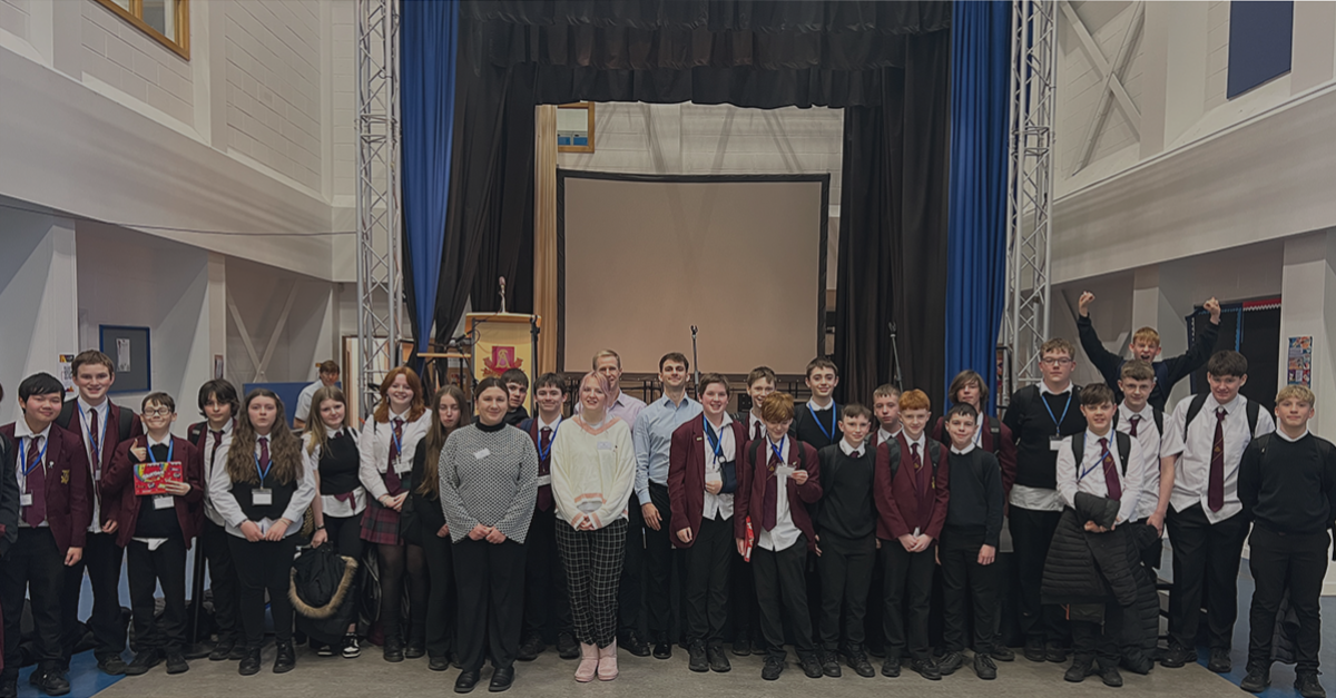 Students at Strathaven Academy, in Scotland